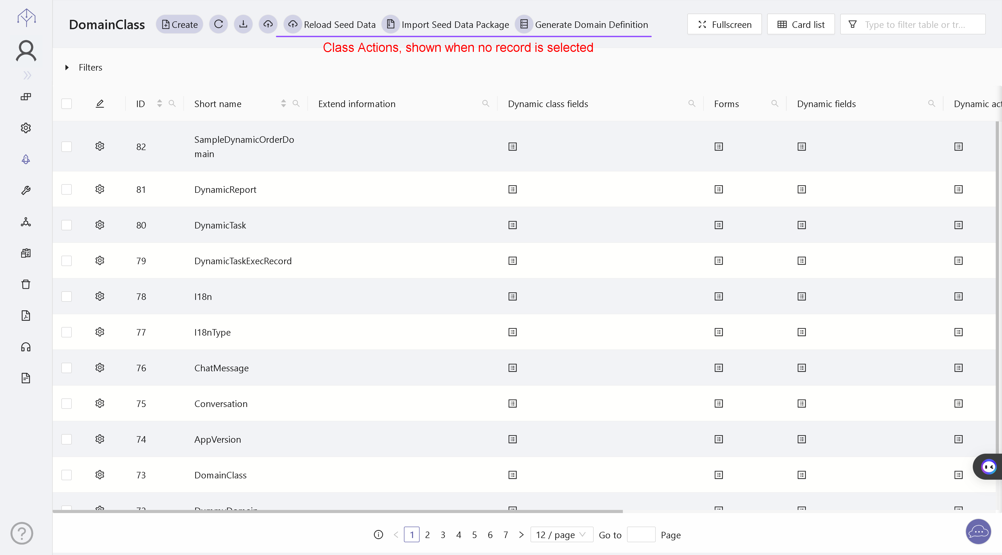 Dynamic class actions on LCDP.ai low code development platform